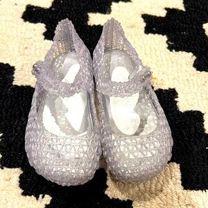 Size 7 clear mini Melissa toddler Mary Jane